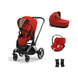 Cybex Priam Chrome Pushchair with Lux Carry Cot & Cloud Z Car Se