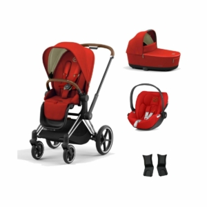 Cybex Priam Chrome Pushchair with Lux Carry Cot & Cloud Z Car Se