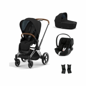 Cybex Priam Chrome Pushchair with Lux Carry Cot & Cloud Z Car Se