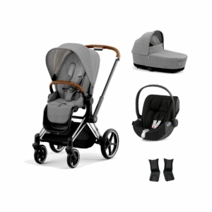 Cybex Priam Chrome Pushchair with Lux Carry Cot & Cloud Z Car Se