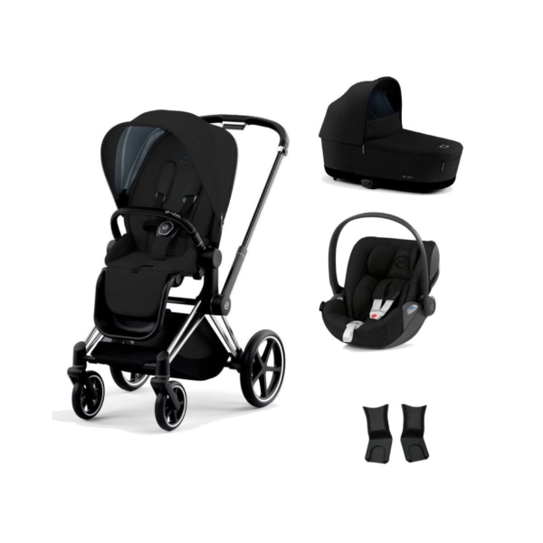 Cybex Priam Chrome Pushchair with Lux Carry Cot & Cloud Z Car Se