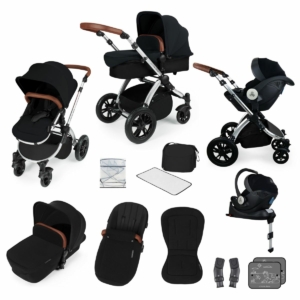 Ickle Bubba Stomp V3 Silver Frame I-SIZE Travel System With Merc