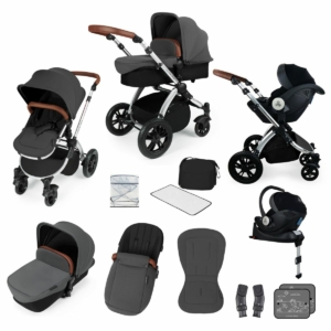Ickle Bubba Stomp V3 Silver Frame I-SIZE Travel System With Merc