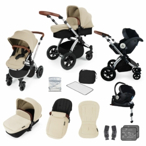 Ickle Bubba Stomp V3 Silver Frame I-SIZE Travel System With Merc