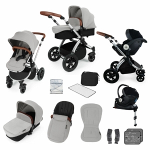 Ickle Bubba Stomp V3 Silver Frame I-SIZE Travel System With Merc