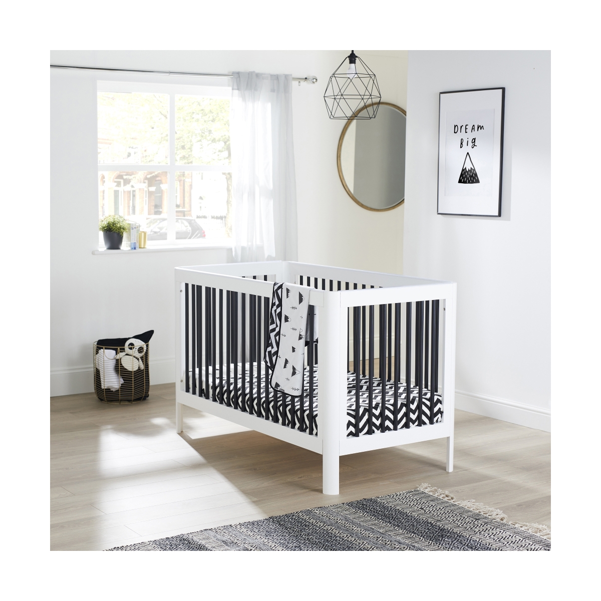 Ickle Bubba Tenby Classic Cot Bed-Mono