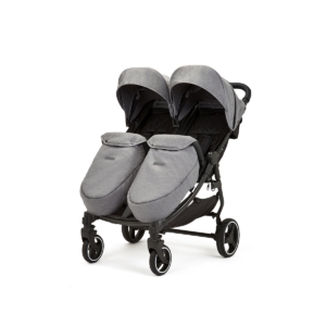 Ickle Bubba Venus Max Double Stroller-Space Grey (ES)