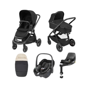Maxi Cosi Adorra Luxe 3in1 Travel System with Chrome Chassis-Twi
