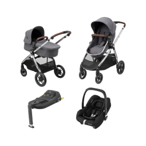 Maxi Cosi Zelia3 Luxe 3in1 Travel System-Twillic Grey