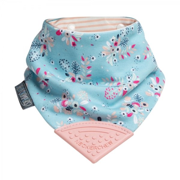 Cheeky Chompers Botanical Bloom Neckerchew Teething Dribble Bib