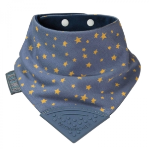 Cheeky Chompers Midnight Stars Neckerchew Teething Dribble Bib