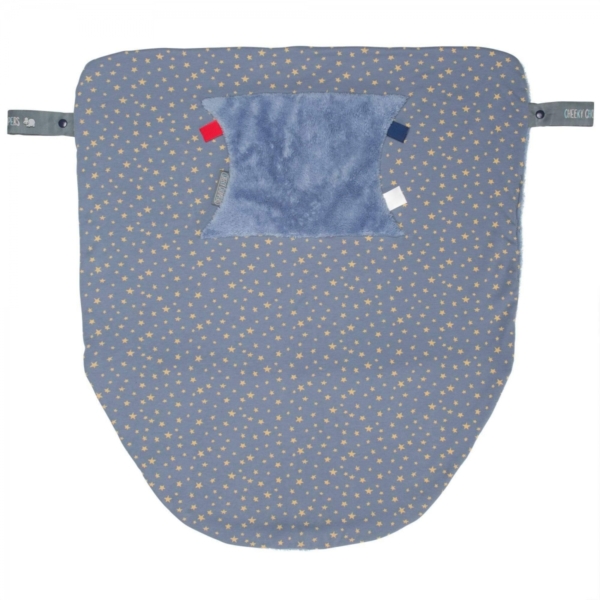 Cheeky Chompers Midnight Stars Travel Baby Blanket