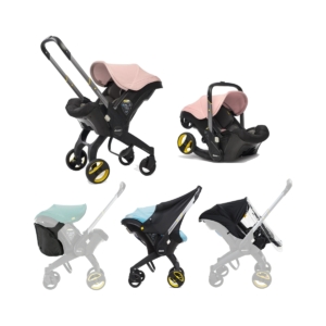 Doona Infant Car Seat Stroller Bundle-Blush Pink