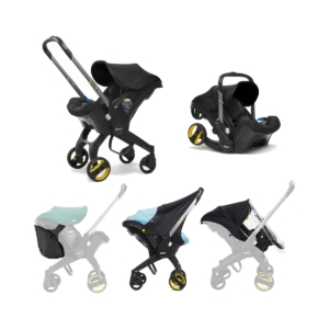 Doona Infant Car Seat Stroller Bundle-Nitro Black