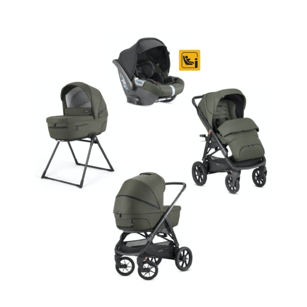 Inglasina Aptica XT Travel Quattro System-Black/Sequoia Green