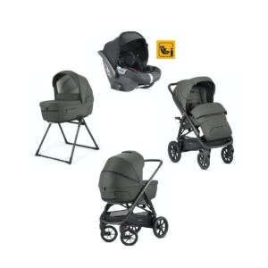 Inglasina Aptica XT Travel Quattro System-Black/Charcoal Grey