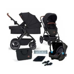 Kinderkraft B-Tour 3in1 with Mink Car Seat Travel System-Black