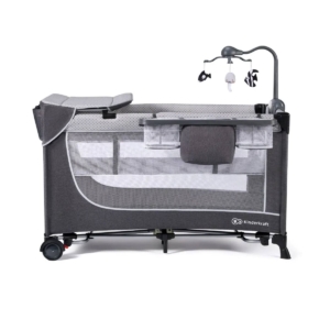 Kinderkraft Leody Travel Cot-Grey
