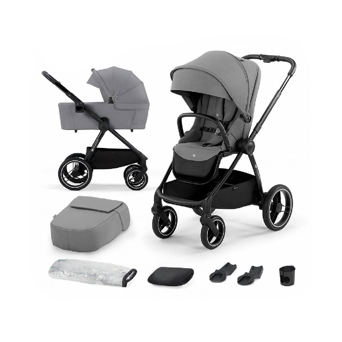 Kinderkraft Nea 2in1 Multifunctional Stroller-Platinum Grey