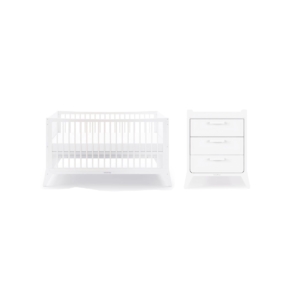SnuzFino 2 Piece Nursery Furniture Set-White