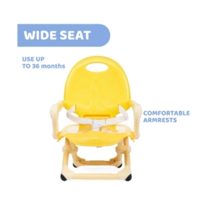 Chicco Pocket Snack Portable Highchair Booster Seat-Saffron