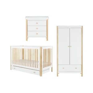 Ickle Bubba Tenby 3 Piece Roomset with Underdrawer-Scandi White