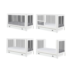 Ickle Bubba Tenby Cot Bed and Under Drawer-Mono