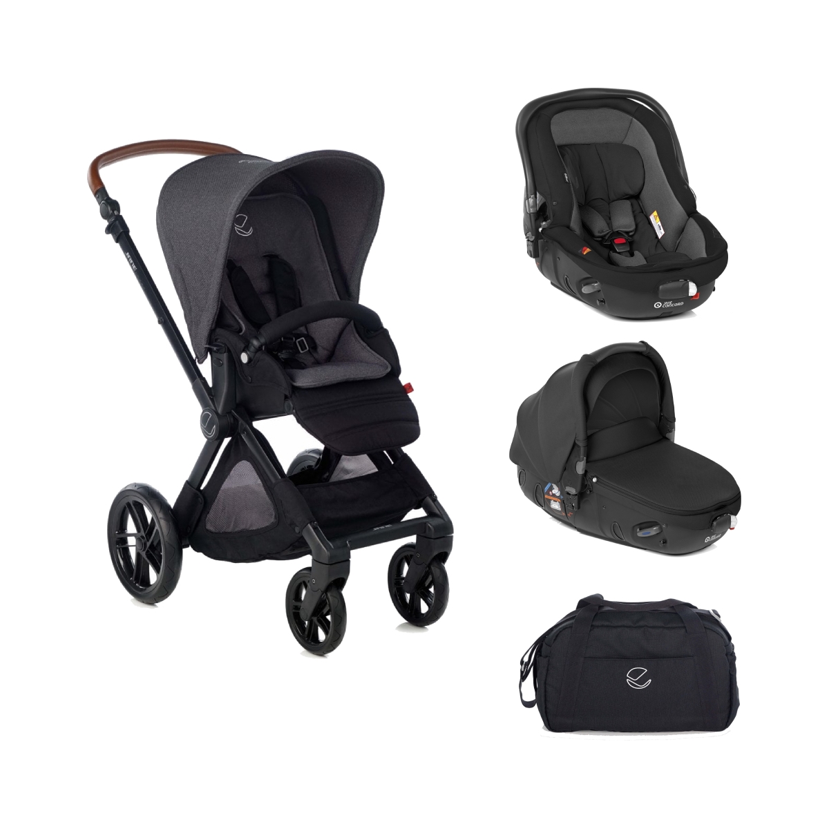 Jané Muum Matrix Light 2 Travel System BundleCold Black (2022