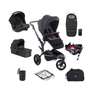 Jané Trider Micro Pro Koos 10 Piece Bundle-Cold Black