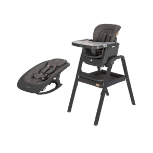 Tutti Bambini 2in1 Nova Highchair/Rocker Bundle-Grey/Grey (Exclu