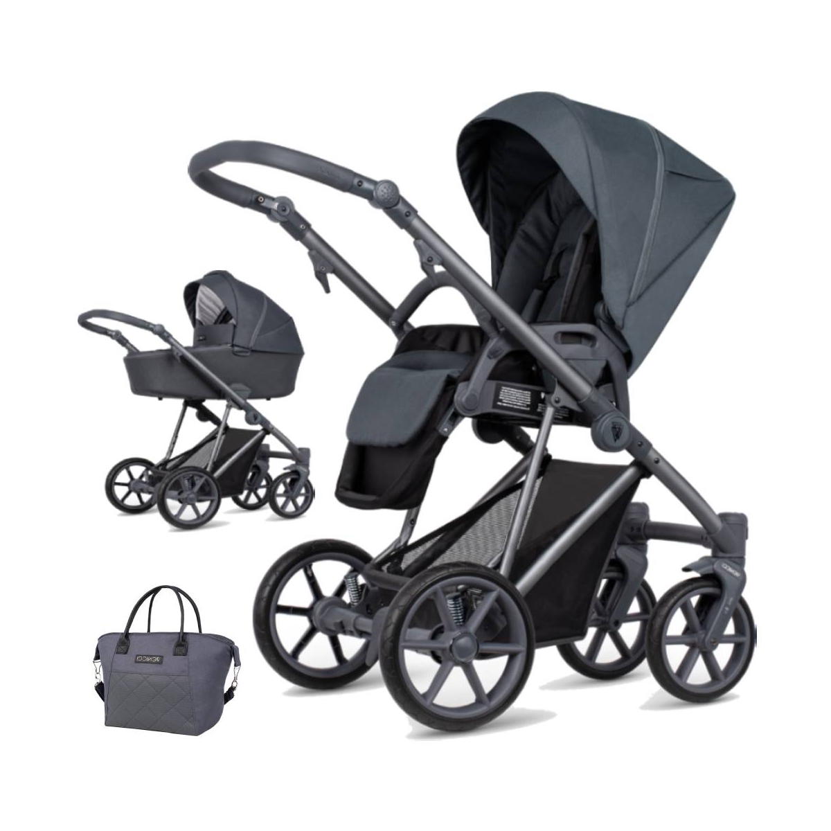 Venicci Asti 2in1 Pram System-Smokey Grey