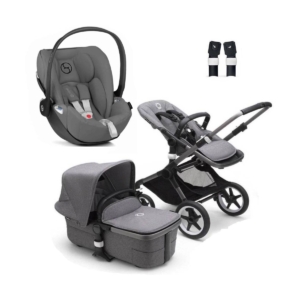 Bugaboo Fox 3 Complete Cloud Z Travel System Bundle-Graphite/Gre