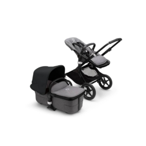 Bugaboo Fox 3 Complete Pushchair- Black/Grey Melange/Midnight Bl