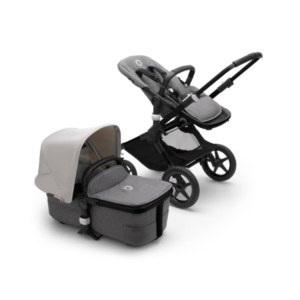 Bugaboo Fox 3 Complete Pushchair- Black/Grey Melange/Misty White