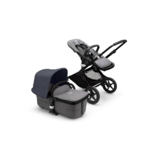 Bugaboo Fox 3 Complete Pushchair- Black/Grey Melange/Stormy Blue