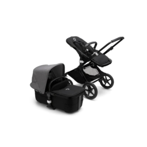Bugaboo Fox 3 Complete Pushchair- Black/Midnight Black/Grey Mela
