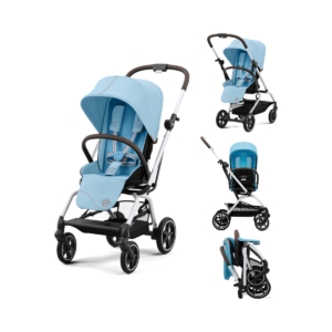 Cybex Eezy S Twist+2 Pushchair-Beach Blue/Silver (2022)