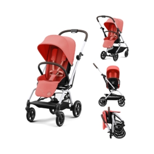 Cybex Eezy S Twist+2 Pushchair-Hibiscus Red/Silver (2022)