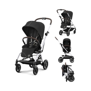 Cybex Eezy S Twist+2 Pushchair-Moon Black/Silver (2022)