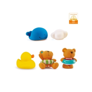 Hape Teddy and Friends Bath Squirts-Multi