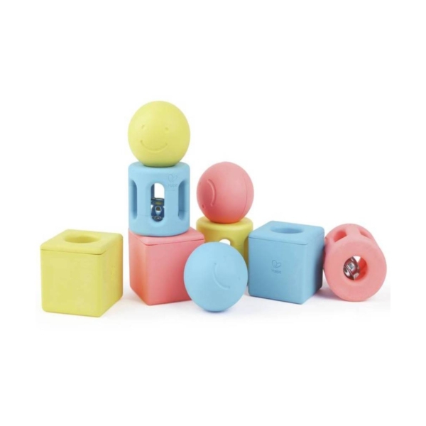 Hape Trio Geometric Rice Toy-Multi