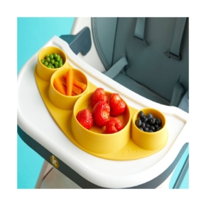 Koo-di Tiny Tapas Silicone Feeding Placemat-Buttercup