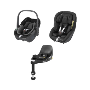 Maxi Cosi 360 Car Seat Bundle-Essential Black