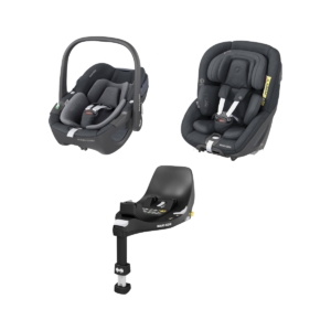 Maxi Cosi 360 Car Seat Bundle-Essential Graphite