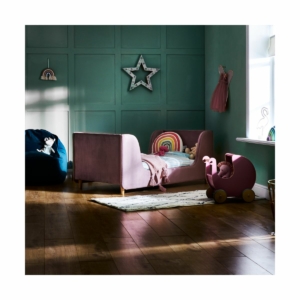 Obaby Lumi Velvet Toddler Bed-Pink
