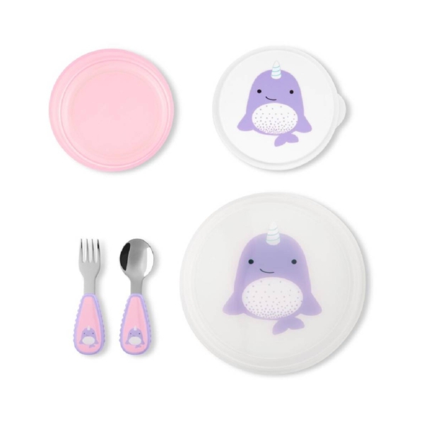 Skip Hop Zoo Table Ready Mealtime Set-Narwhal