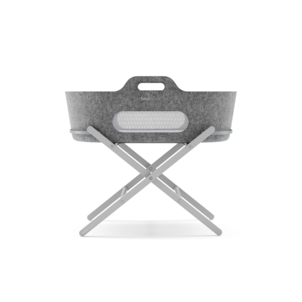 SnuzBaskit Moses Basket & Stand Bundle - Dark Grey/Dove Grey