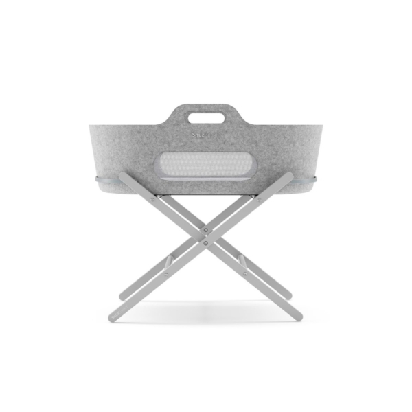 SnuzBaskit Moses Basket & Stand Bundle - Light Grey/Dove Grey