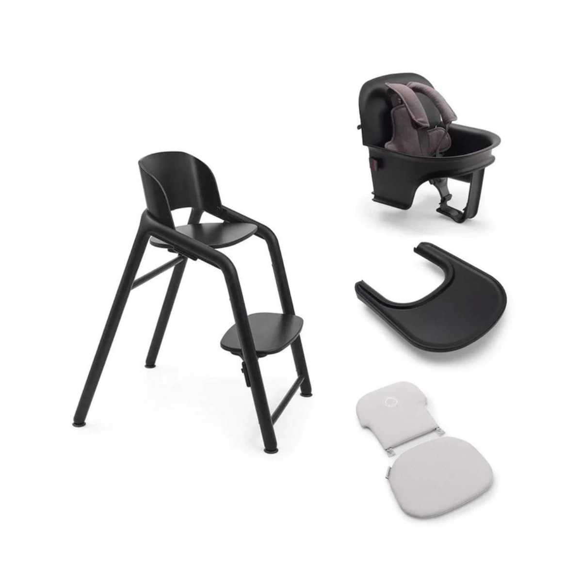 Bugaboo Giraffe Highchair & Complete Baby Set-Black/Black (Exclu