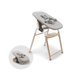 Bugaboo Giraffe Highchair & Rocker with Newborn Set-Neutral Wood